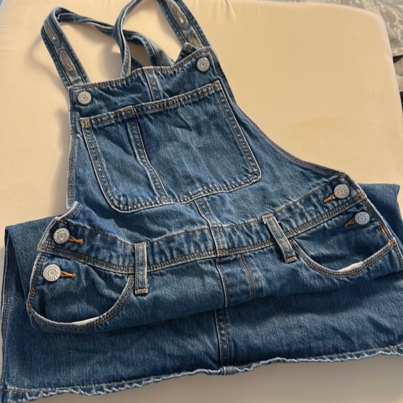 Denim overall skirt - Picture 1 of 2